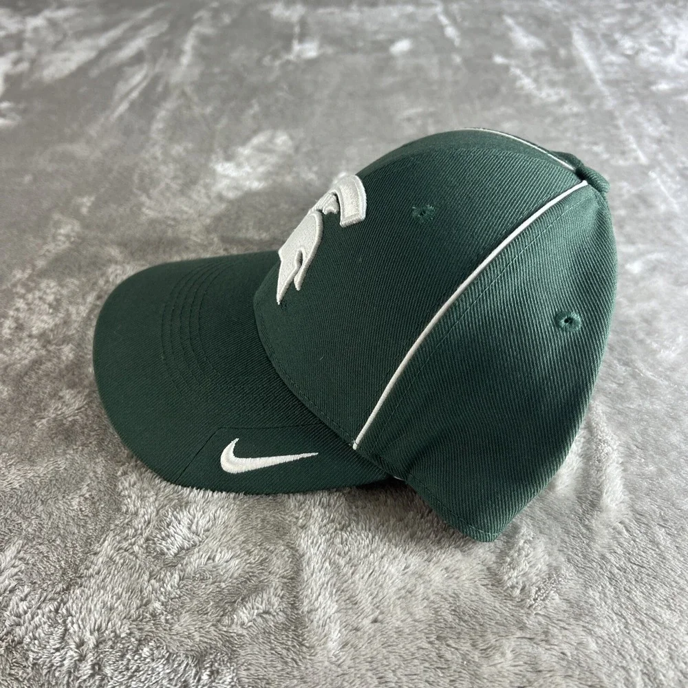 Nike Legacy91 Dri-Fit Michigan State Spartan‎ Crest Green White Hat Adjustable - Picture 2 of 10